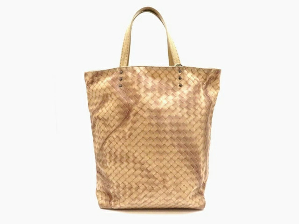 Bottega Veneta Intrecciato Tote Bag Brown